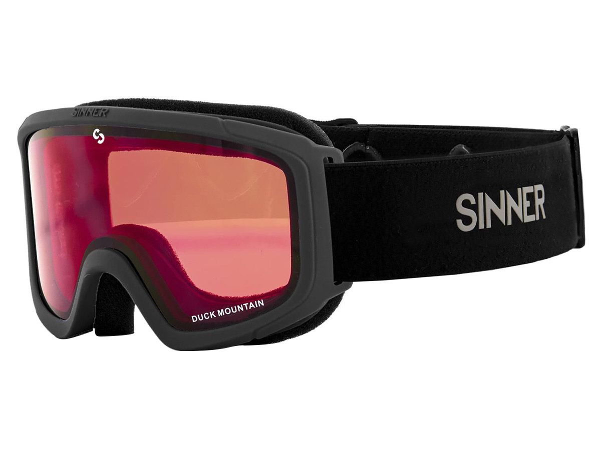 Sinner Duck Mountain Black Red Kinder Skibrille