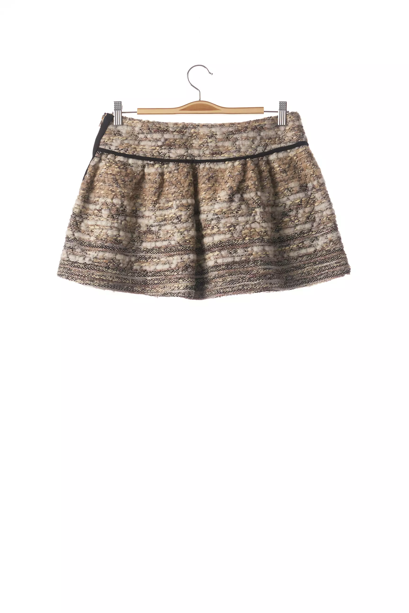 Violet Mini Jupe Femme couleur beige