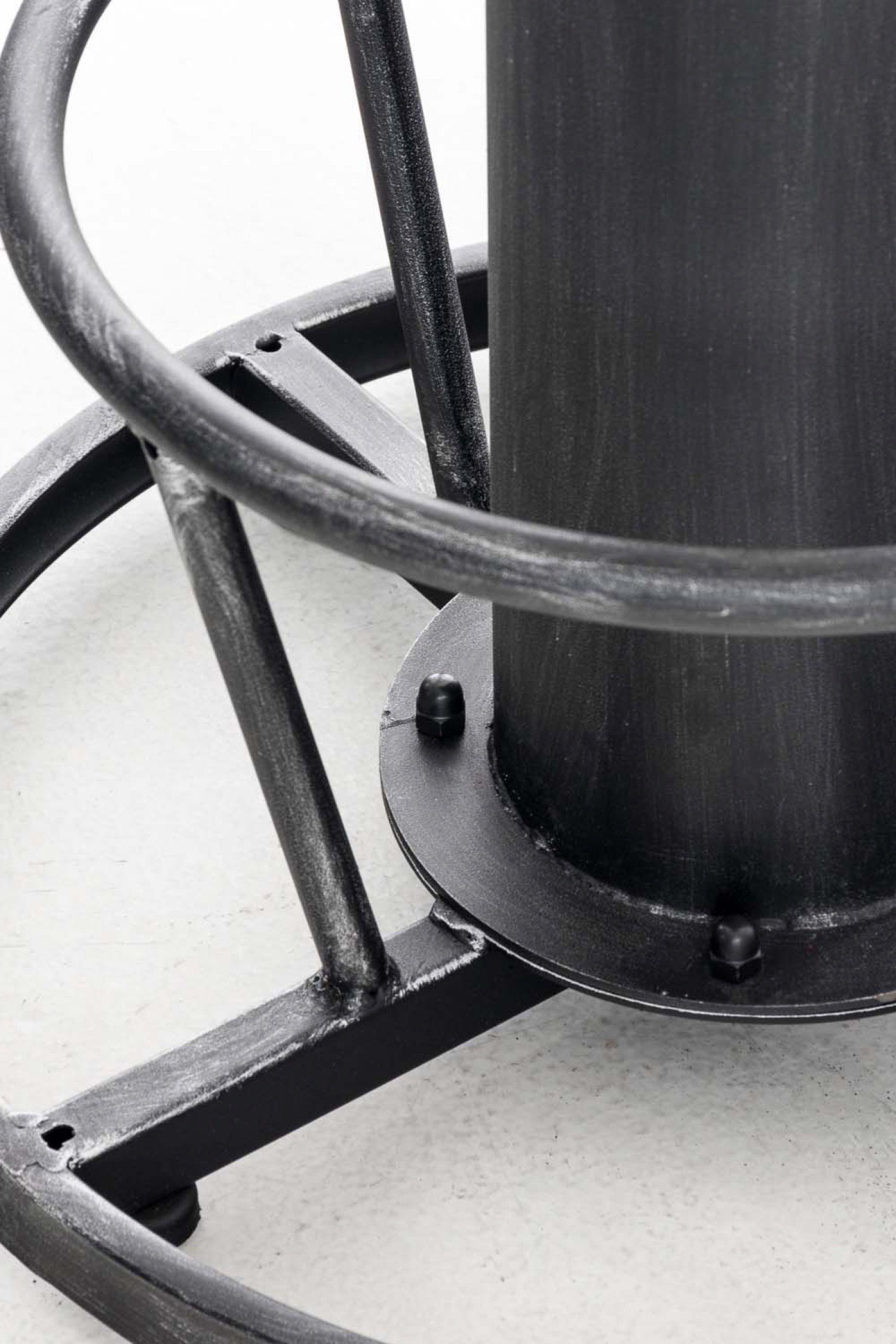 TPFLiving Stehtisch Ruhne - Bartisch für Küche, Esszimmer, Wohnzimmer, Balkon, Terrasse (Bistrotisch mit Kiefernholz-Tischplatte - Durchmesser: 60 cm, 1-St., Höhenverstellbarer Stehtisch mit Stahlgestell), Maße (BxLxH): 60 x 60 x 100cm - Gewicht 15 k