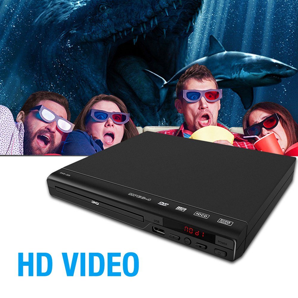 ombar DVD-Player für TV,Regionsfreier DVD-Player CD-Player mit Fernbedienung DVD-Player