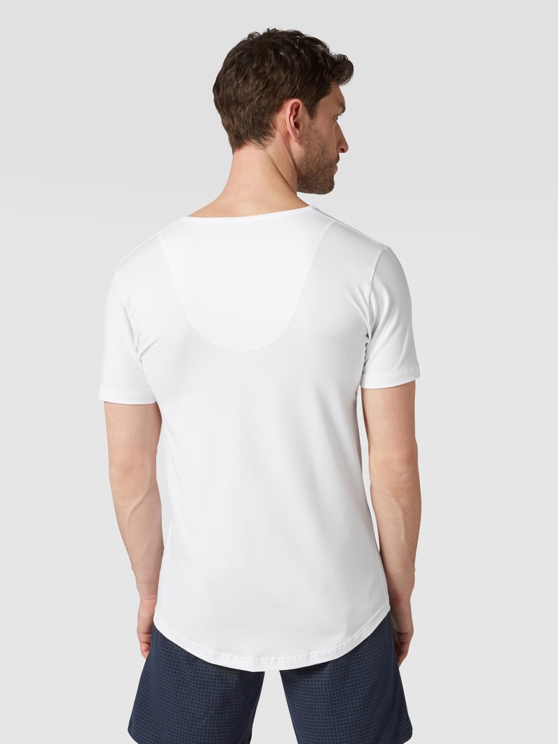 T-Shirt mit Stretch-Anteil Modell 'Das Drunterhemd' in weiß