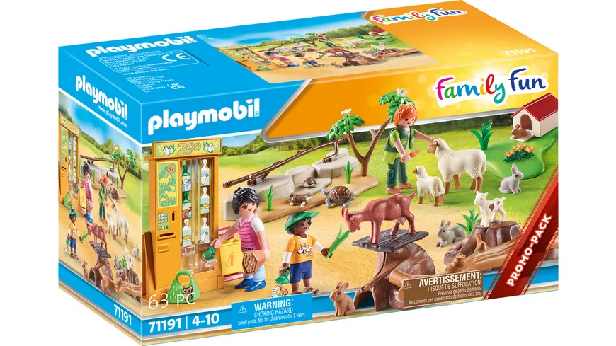 PLAYMOBIL 71191 - Family Fun - Erlebnis-Streichelzoo
