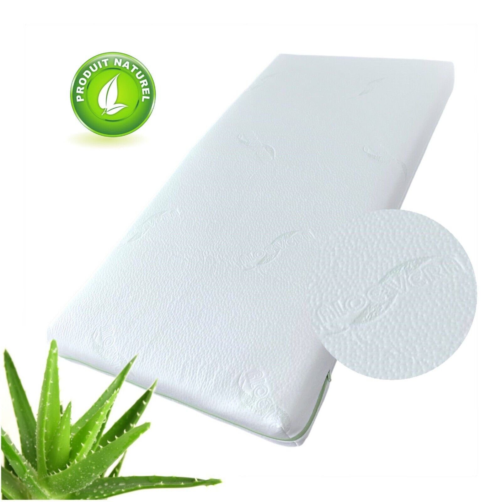 Babymatratze Matratze 120x60x6cm Aloe Vera - Bezug Schaumstoffmatratze Baby, Dedstore-Baby, 6 cm hoch, (Set, 1-tlg)