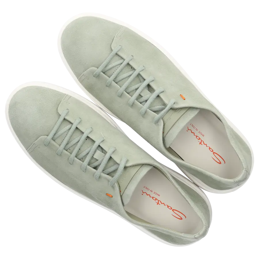 Santoni - Sneaker low MBCD21 Veloursleder - grün