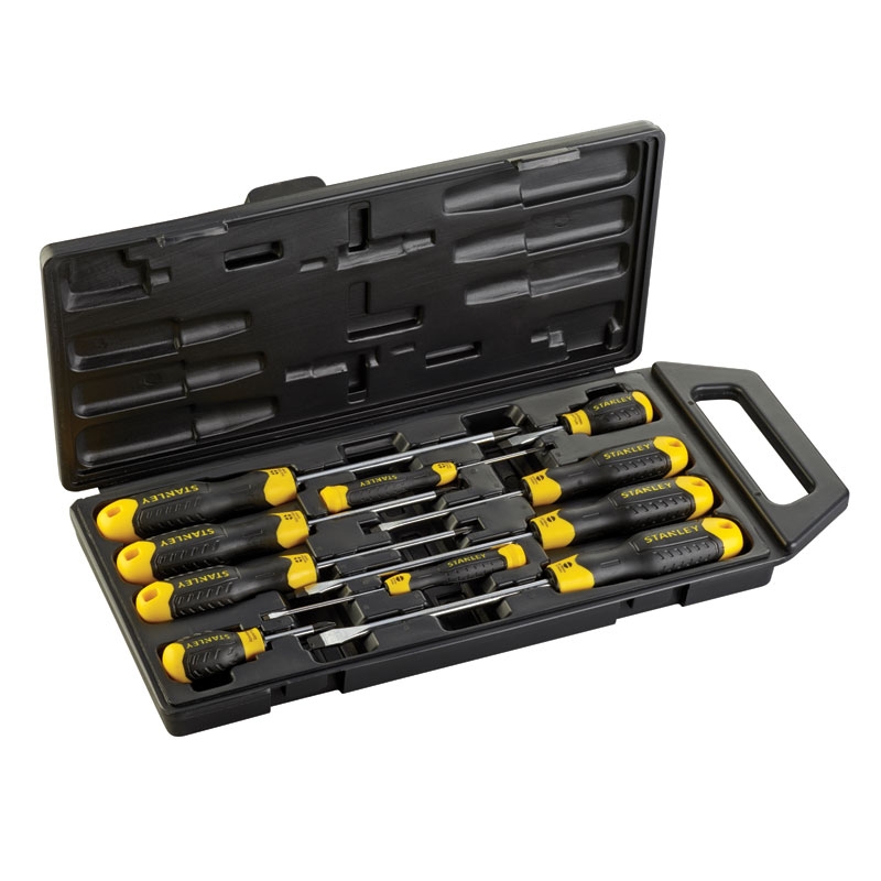 Stanley 2-65-005 Cushiongrip skrutrekkersett standard 10-delers