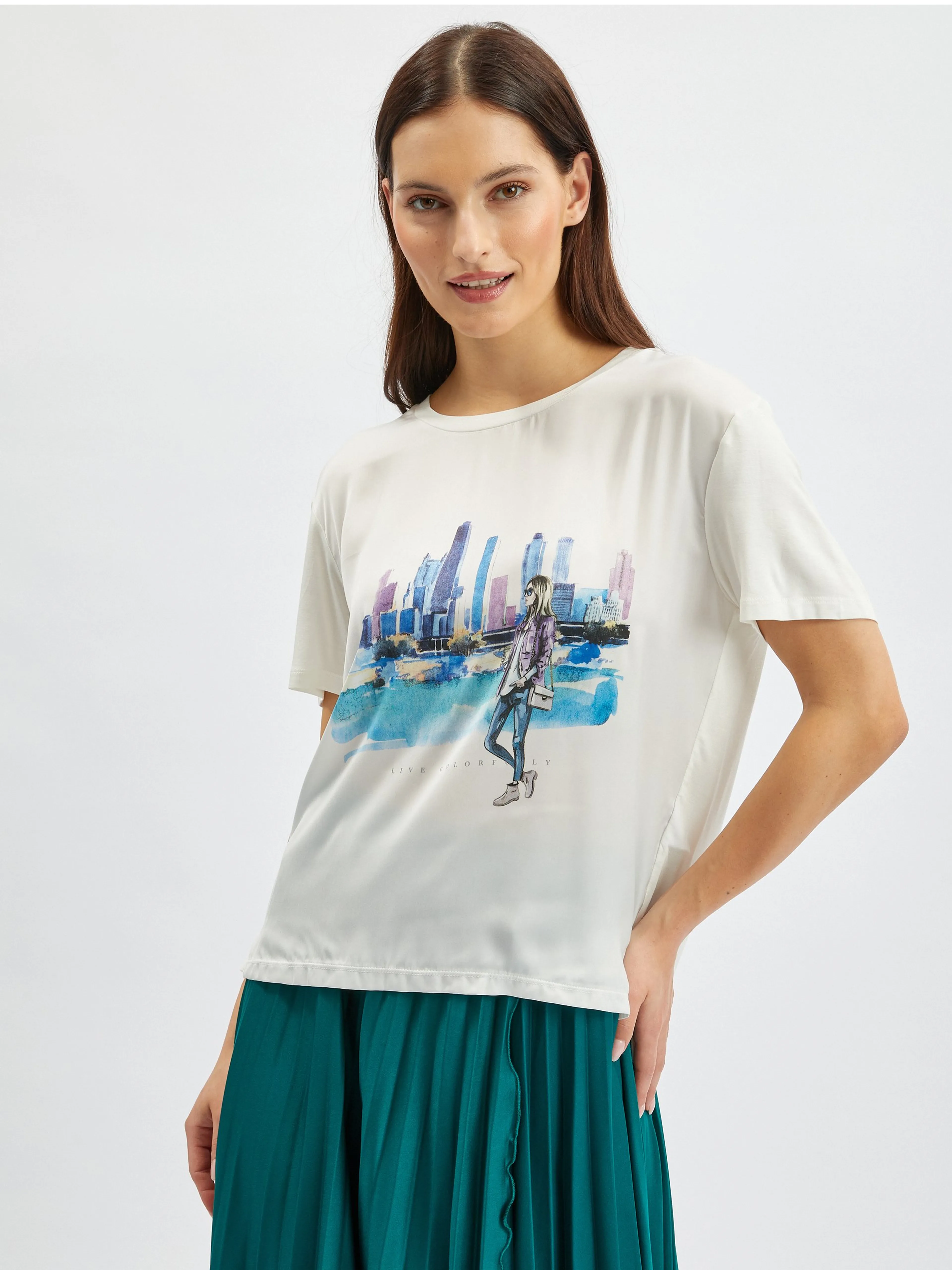 Weißes Damen-T-Shirt von ORSAY
