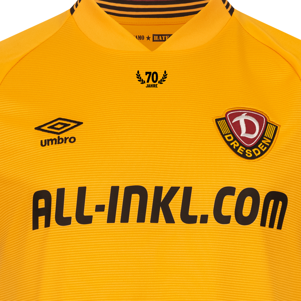 UMBRO Spielertrikot LANGARM HERREN 2022/23 HOME JERSEY gelb