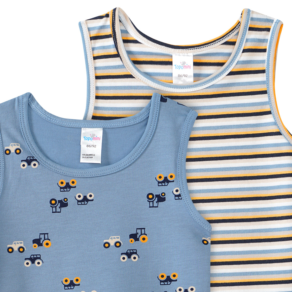 2 Baby Unterhemden im Set