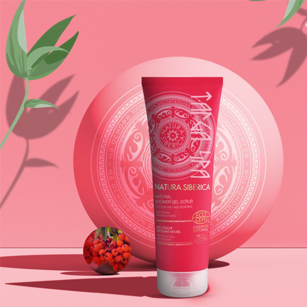 Natura Sibérica Gel Douche Gommant Spa De La Taïga Soin Corps 2-en-1