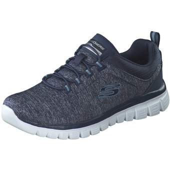 Skechers Slip On Sneaker in blau