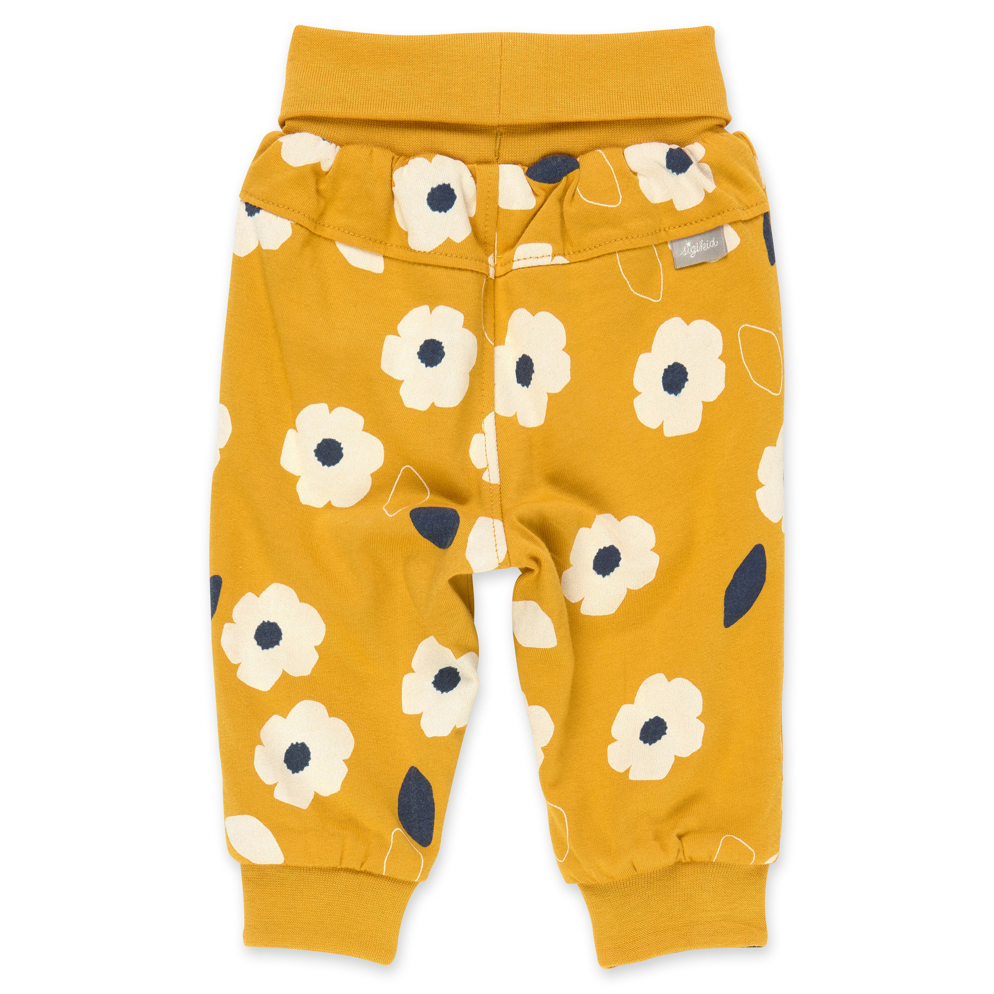 Baby Wendehose, gelb mit Blumen oder dunkelblau
