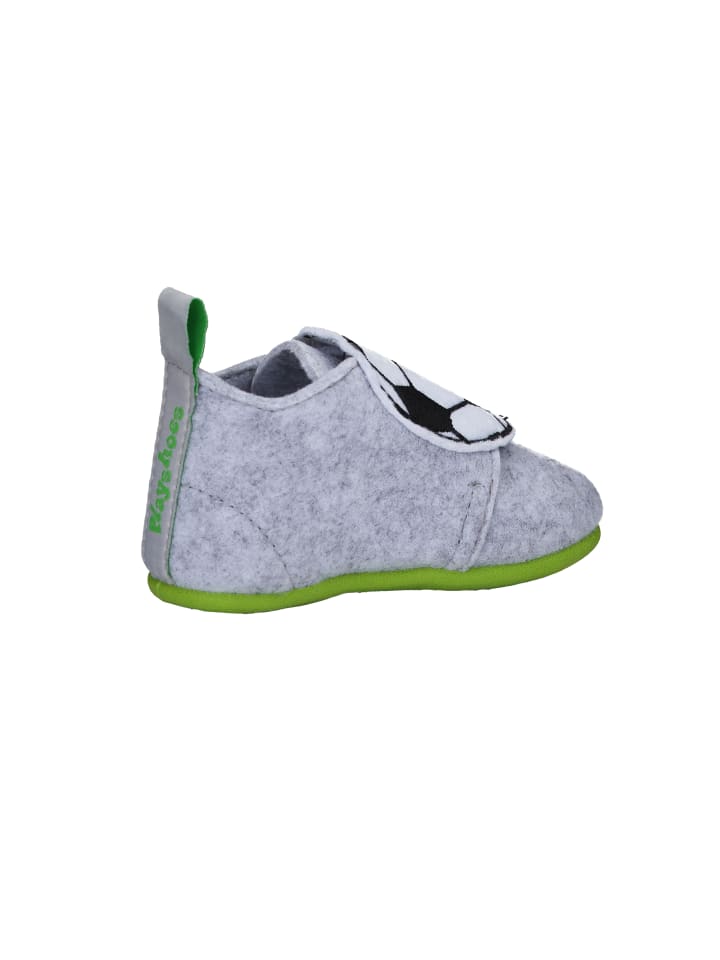 Playshoes Filz-Hausschuh Fußball in Grau günstig kaufen 21
