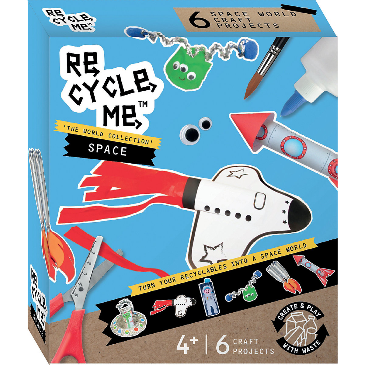 Recycling-Deko Bastelset Weltall