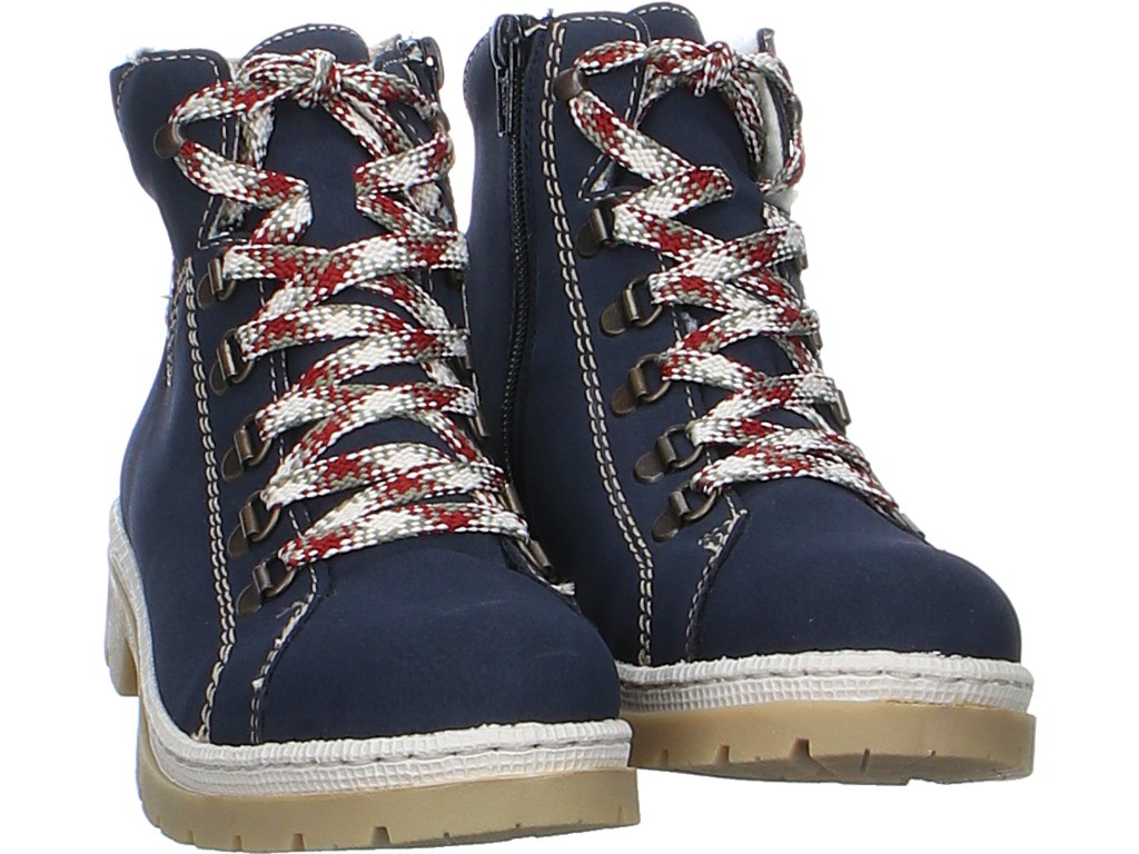 RIEKER Schnür-Stiefeletten blau
