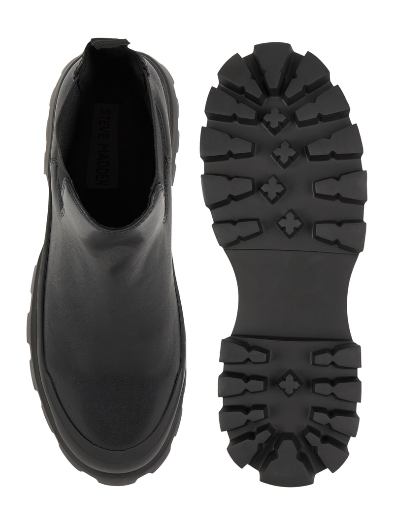 Chelsea Boots mit Logo in schwarz