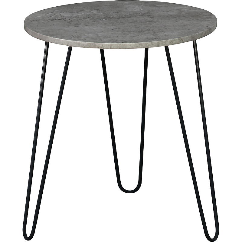 Home Sidebord 40x45 cm foliert betonglook m/metallben