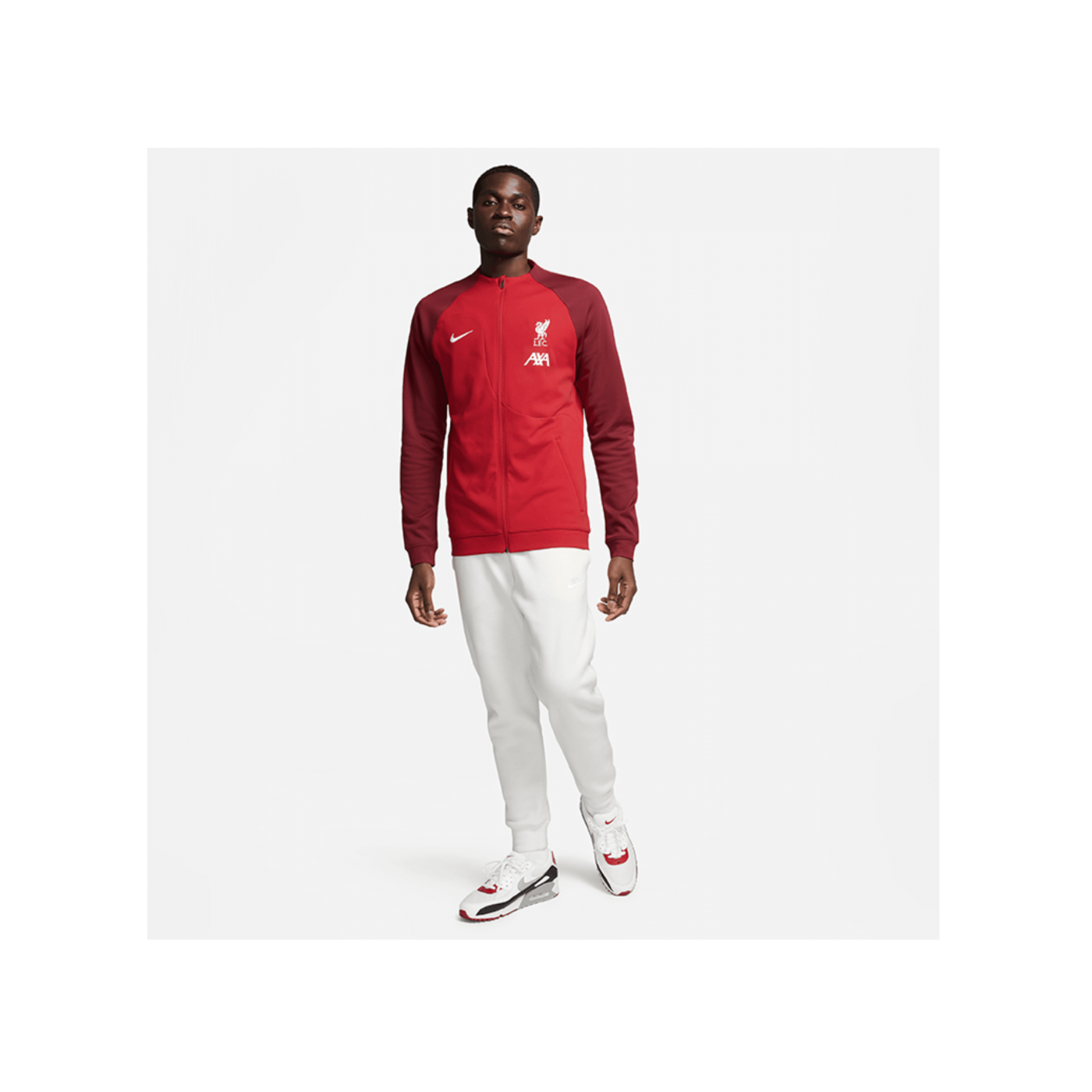 Nike FC Liverpool Anthemjacke Rot F687