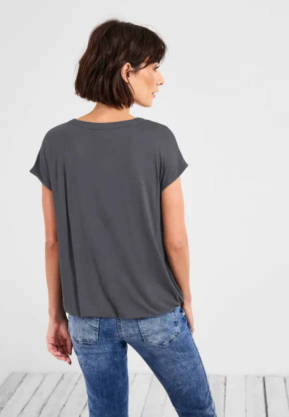 CECIL Bluse mit Tunikabändchen