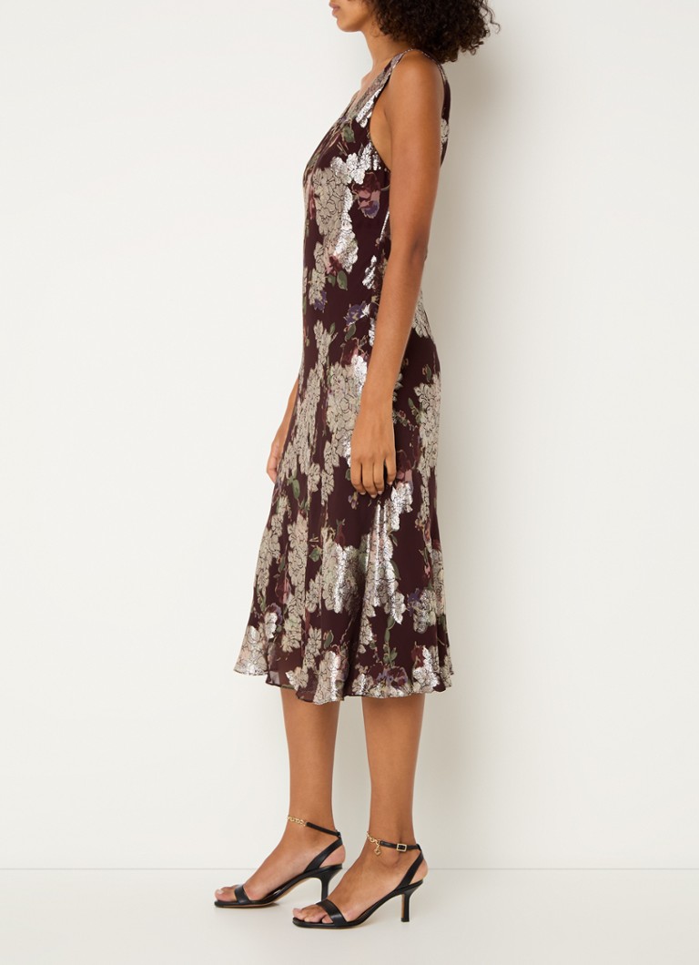 Vestido túnica midi con estampado floral de Ralph Lauren