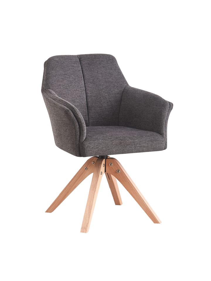 B&D Home Drehstuhl DAISY in Anthrazit - (B)62 x (H)86 x (T)63 cm günstig kaufen onesize