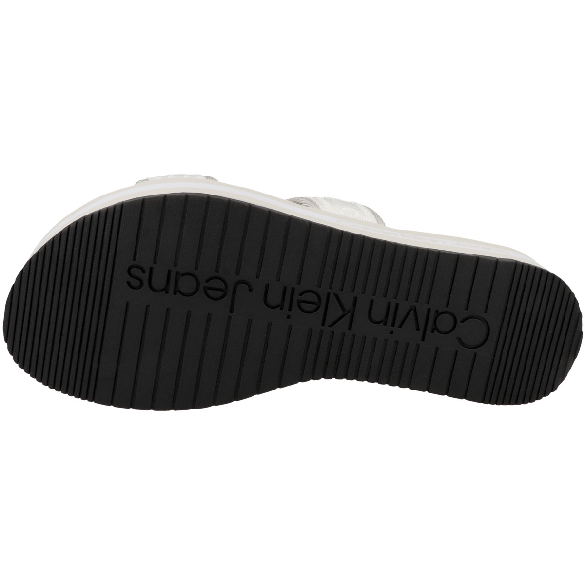 Calvin Klein Jeans Flatform Sandal Twostrap Sandale weiss