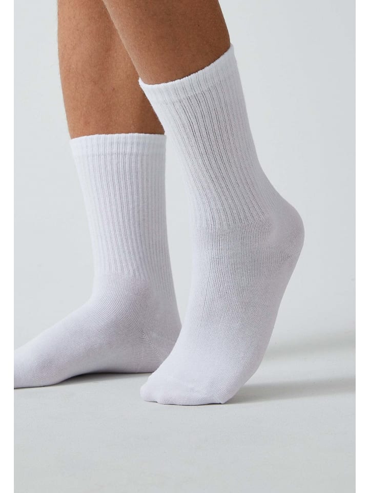 SNOCKS Tennissocken aus Bio-Baumwolle 4 Paar in Schwarz-Weiß günstig kaufen