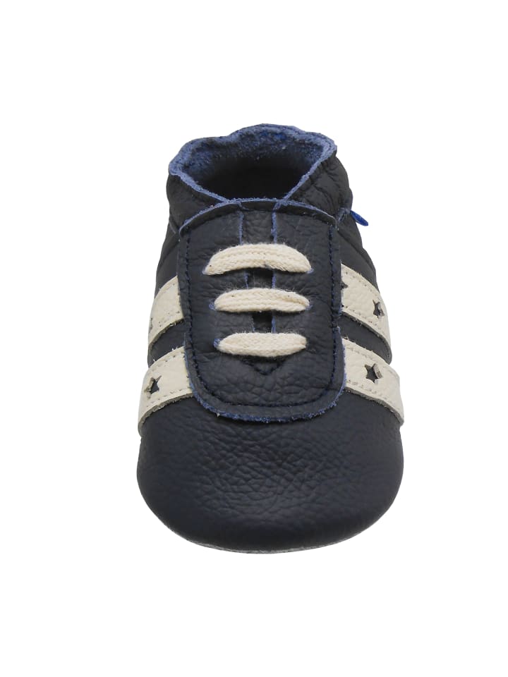Yalion Baby Leder-Krabbelschuhe in in Dunkelblau günstig kaufen