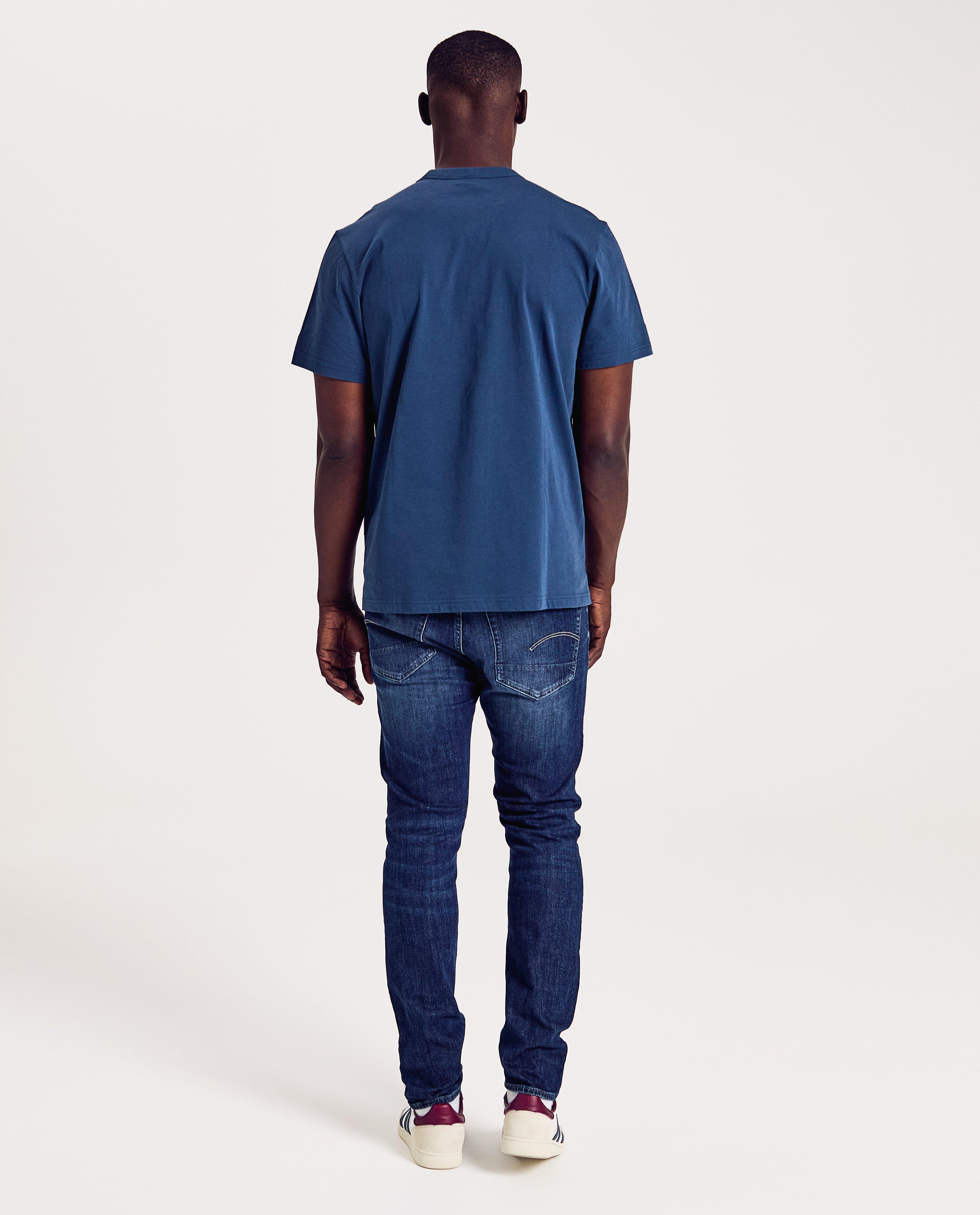 Blugi G-star albastru închis, croială slim fit albastru închis