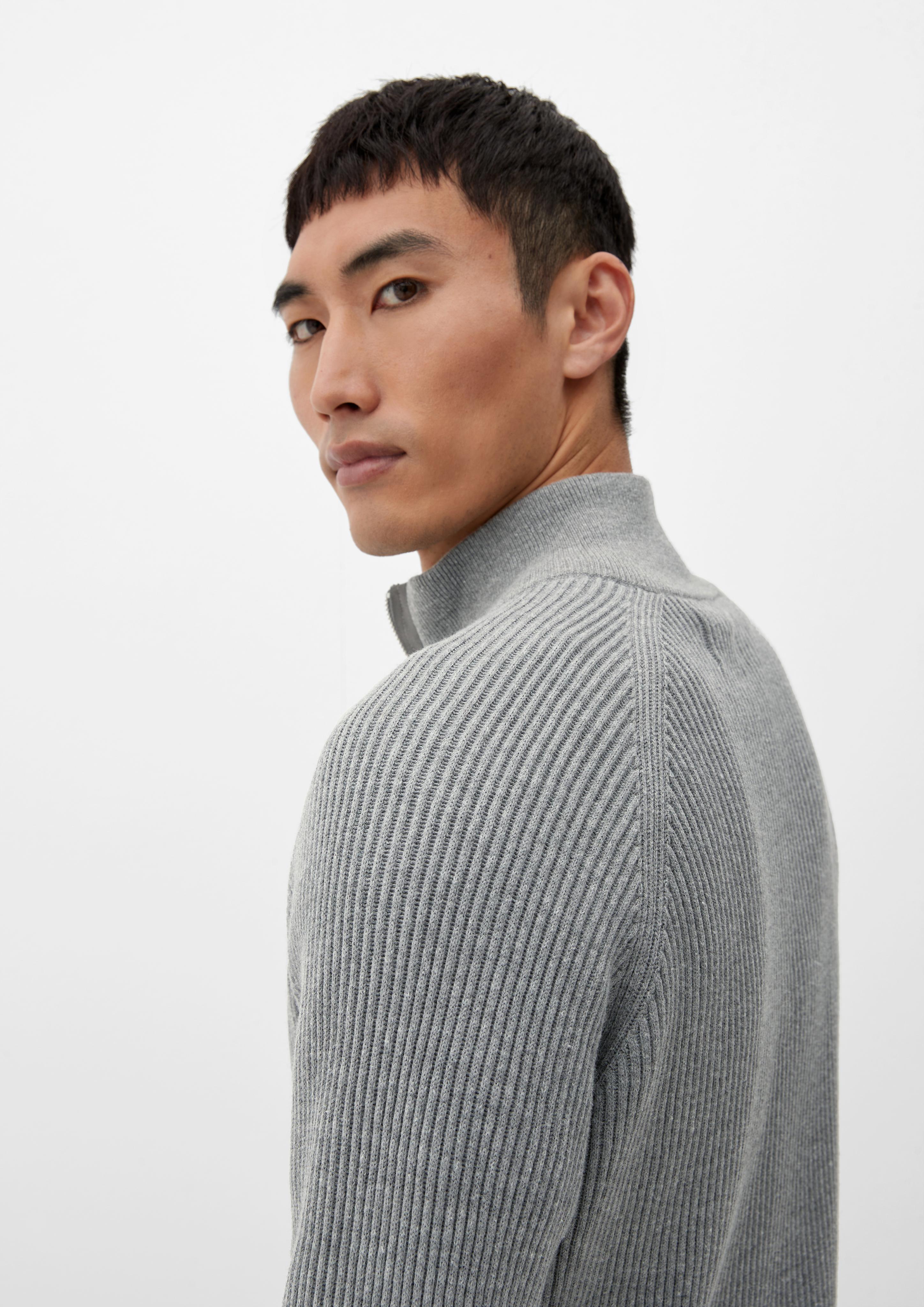Strickpullover mit Half-Zip  2124529-9730