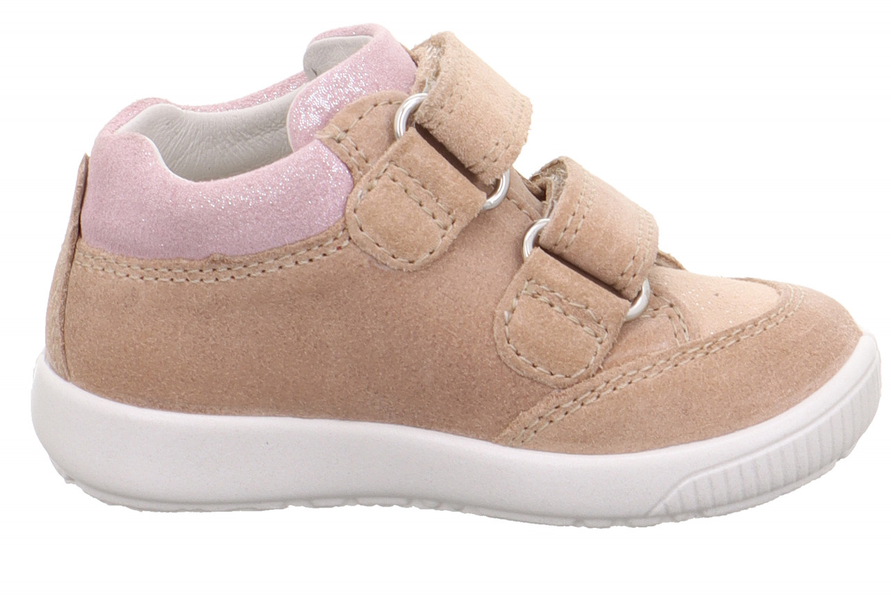 STARLIGHT - Beige/RosaSneaker low mit Klettverschluss