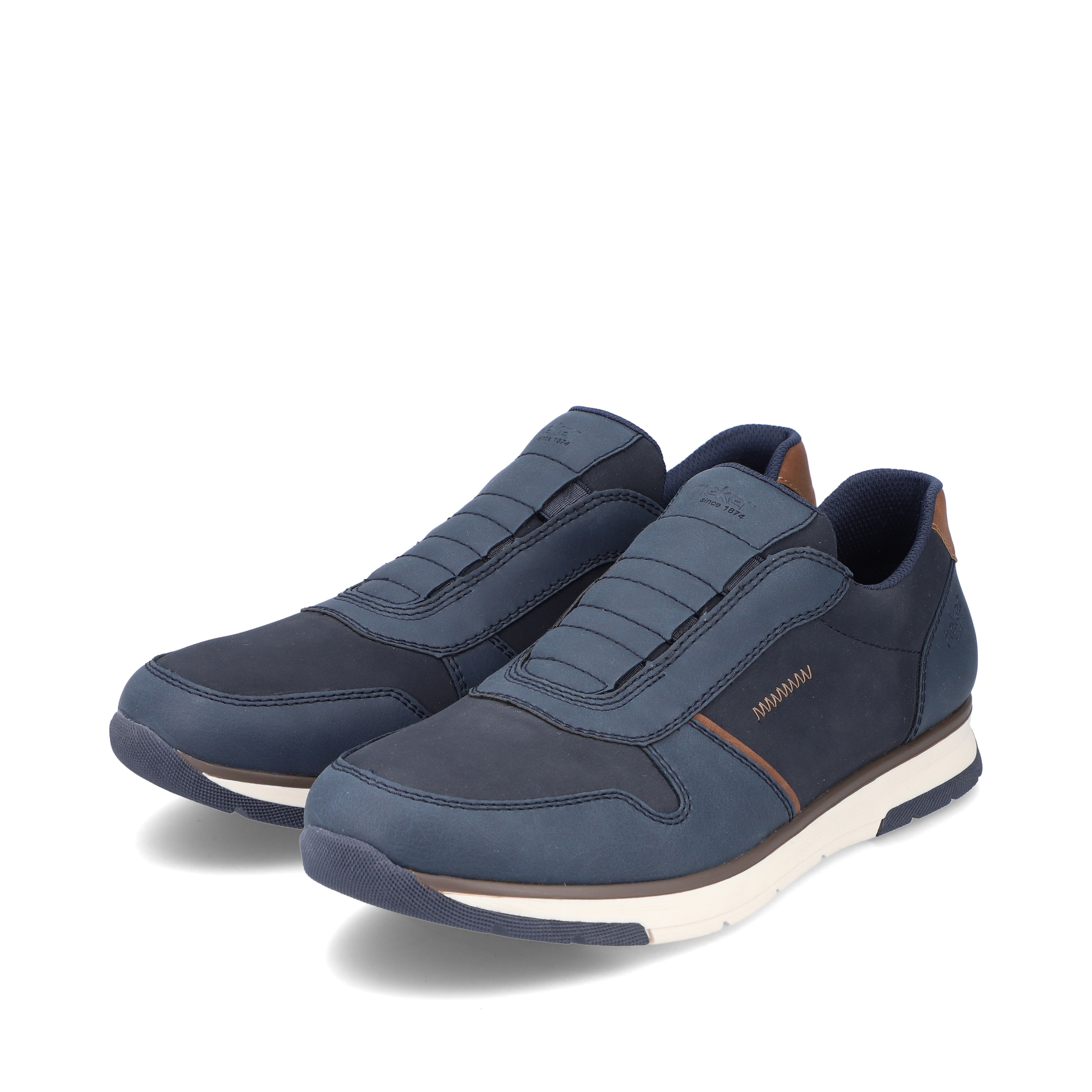 Rieker Herren Slipper ozeanblau