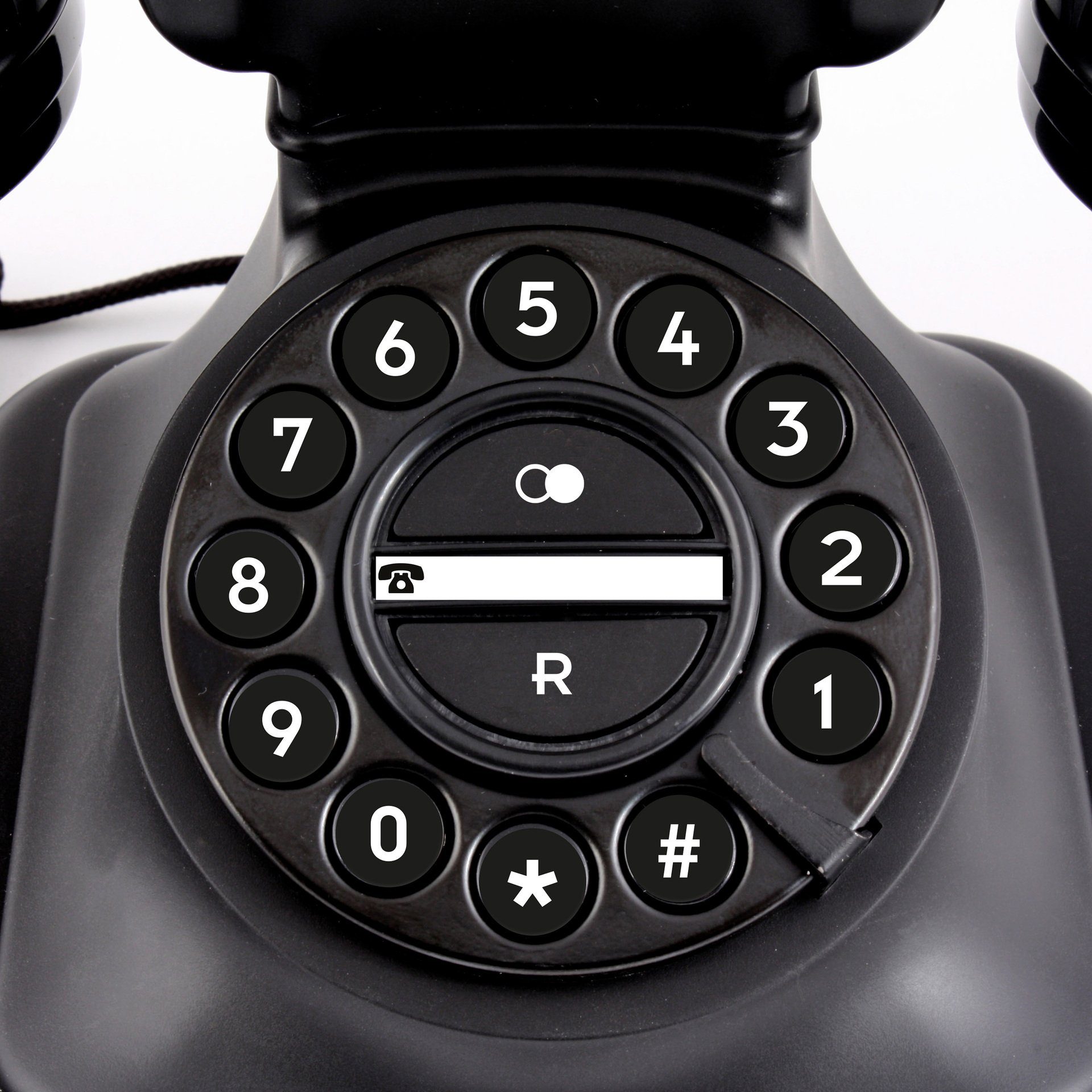 Profoon Fysic Graham - Schnurgebundenes Retro-Telefon Kabelgebundenes Telefon