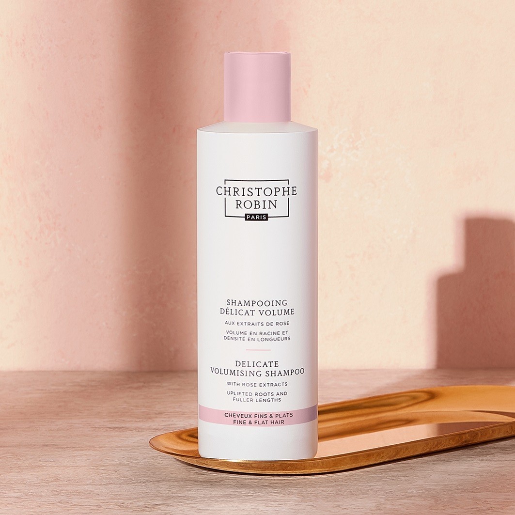 Shampooing volumisant Christophe Robin aux extraits de rose