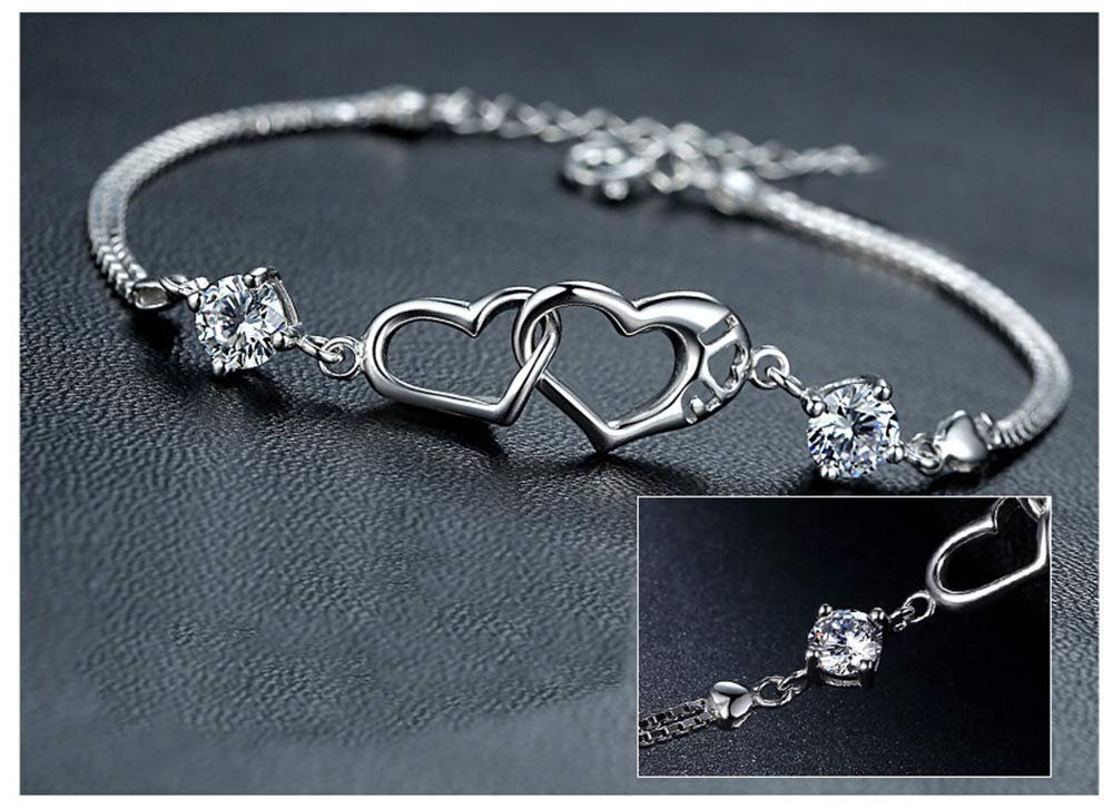 POCHUMIDUU Armband Damen Armband 925 Sterling Silber Armbänder verstellbare, Armband Für Damen
