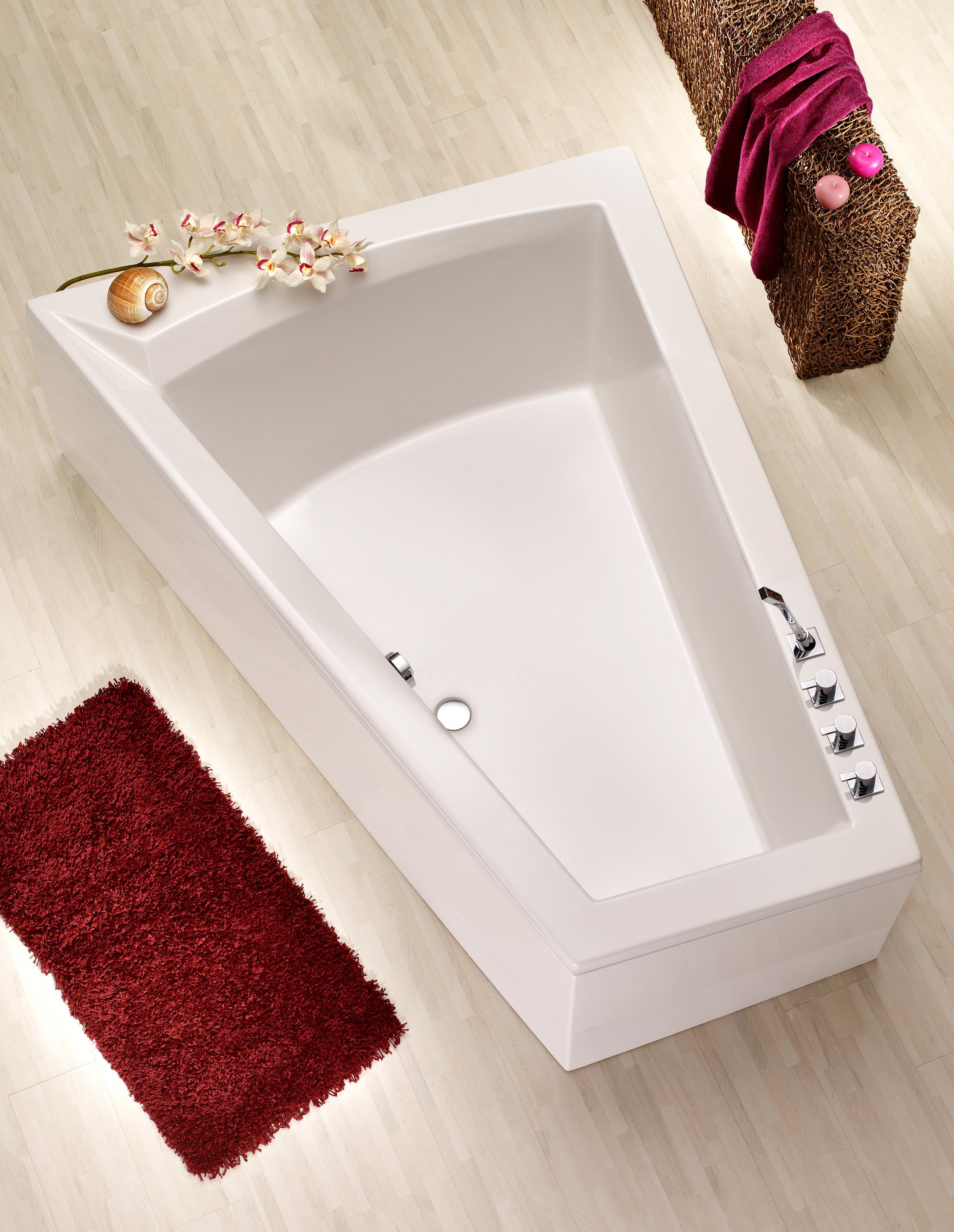 OTTOFOND Badewanne Galia II, für 2 Personen, mit Fußgestell