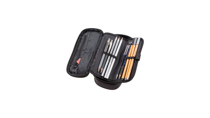 WALKER  Pencil Box Classic Black Melange schwarz