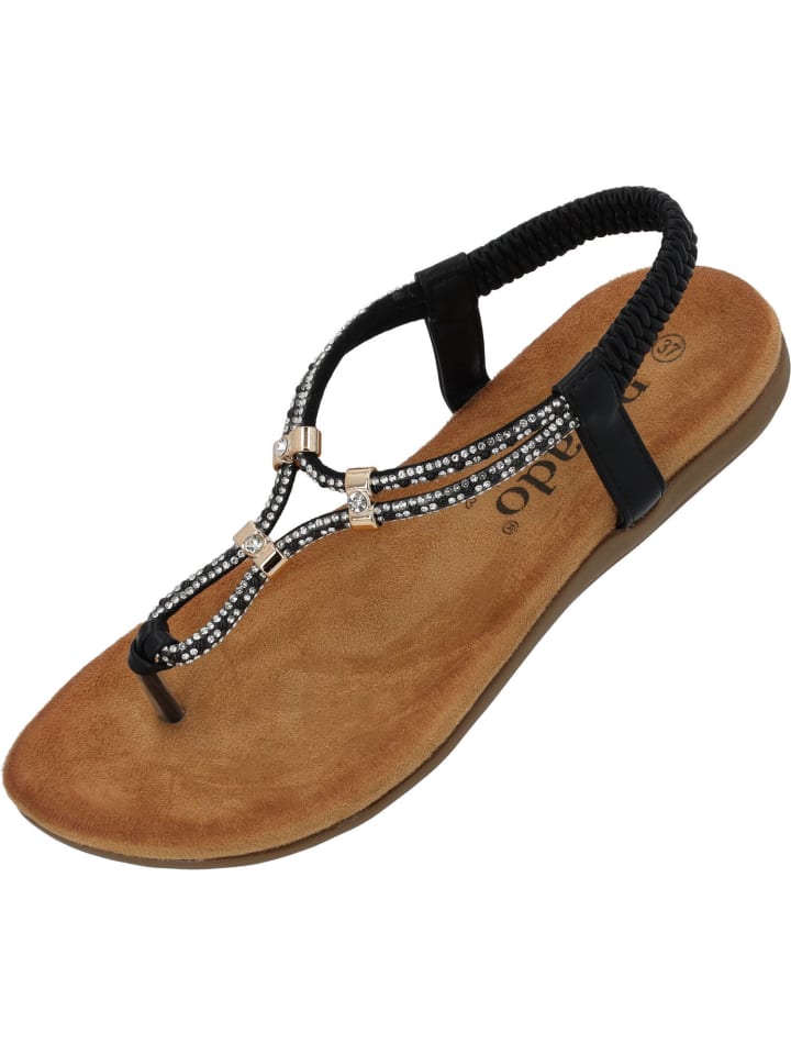 palado Komfort-Sandalen in Schwarz günstig kaufen