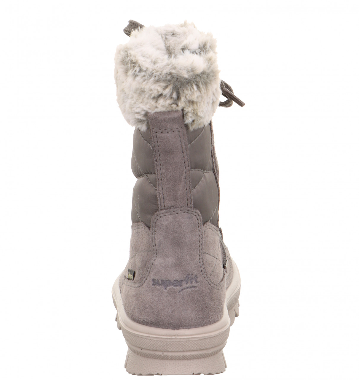 FLAVIA - Grau Stiefel mit Reißverschluss