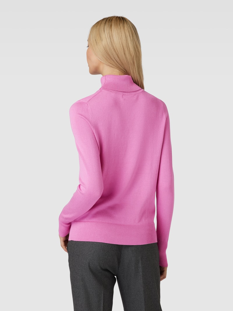 Longsleeve mit Rollkragen in pink