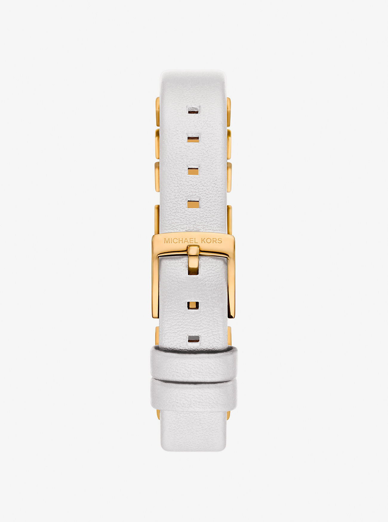 Mini Darrington Gold-Tone and Leather Watch - OPTIC WHITE