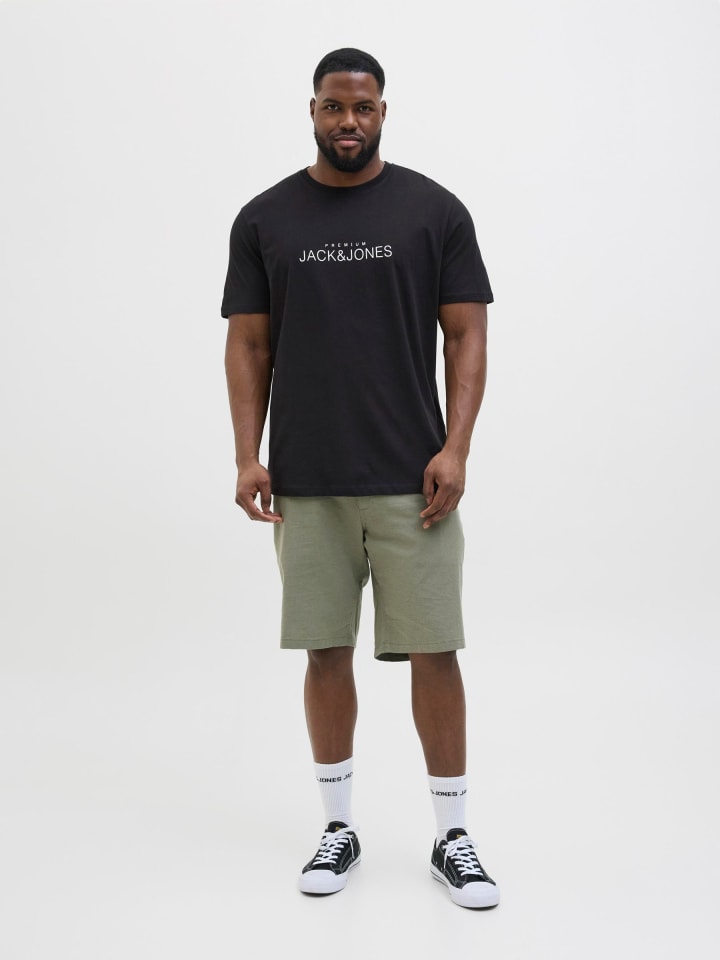 JACK & JONES PLUS T-shirt in Black Beauty günstig kaufen 3XL