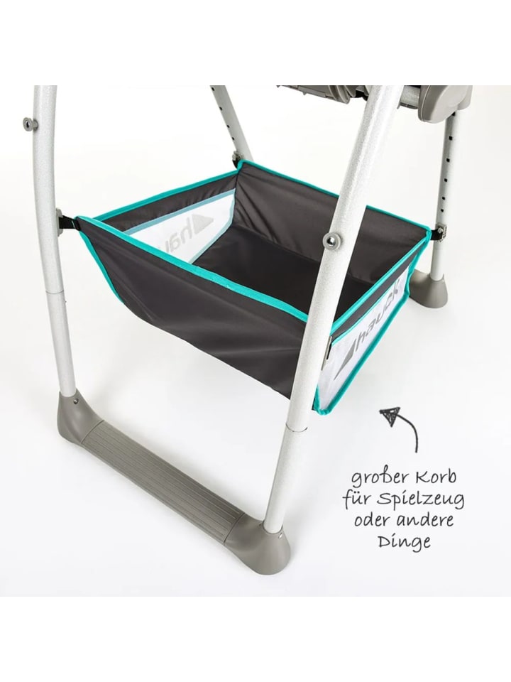 Hauck Hochstuhl & Babyliege Sit'n Relax - Hearts in grau,gruen günstig kaufen onesize