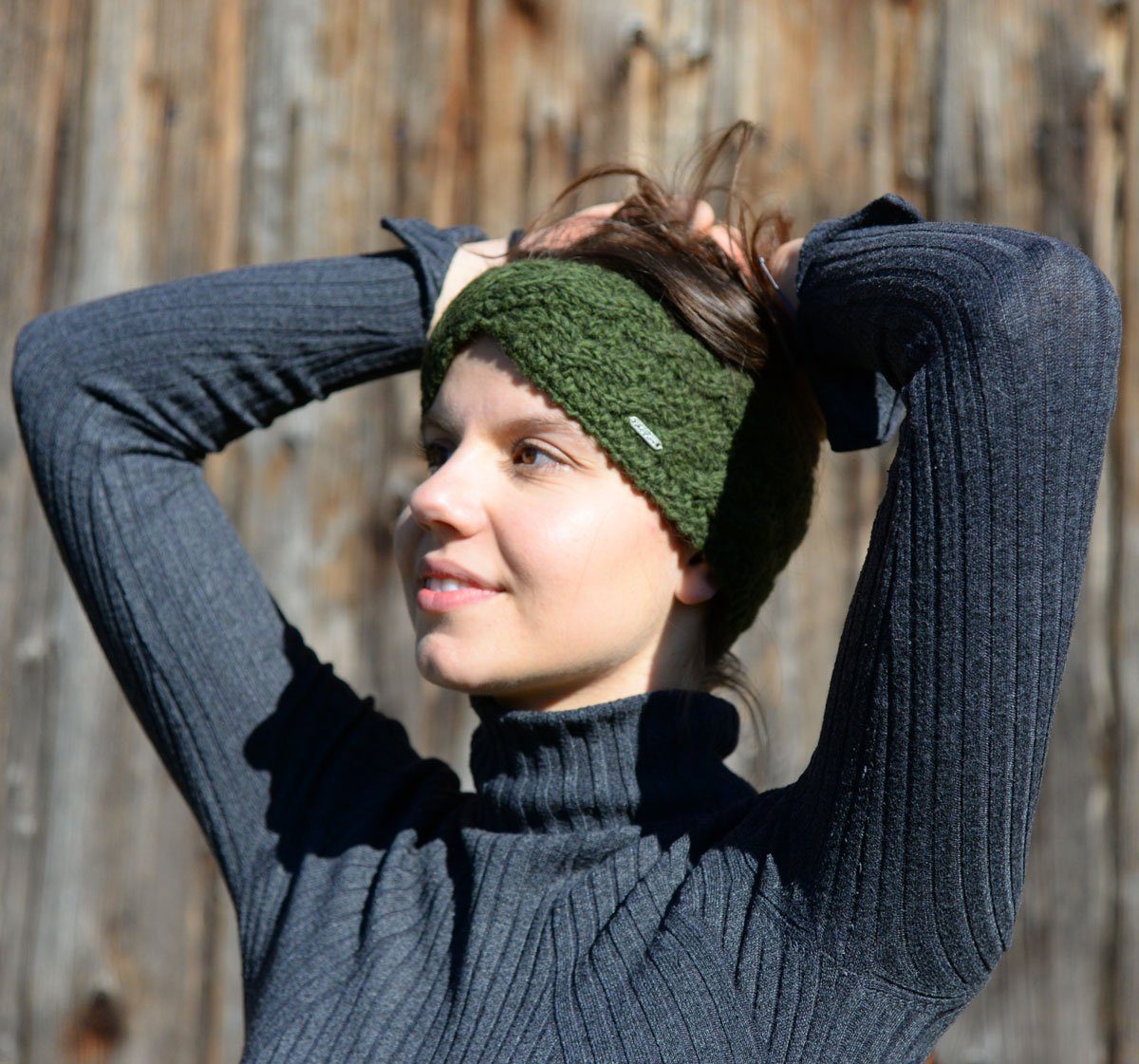 McRon Stirnband Modell Indra im Twist, komplett mit Fleece gefüttert