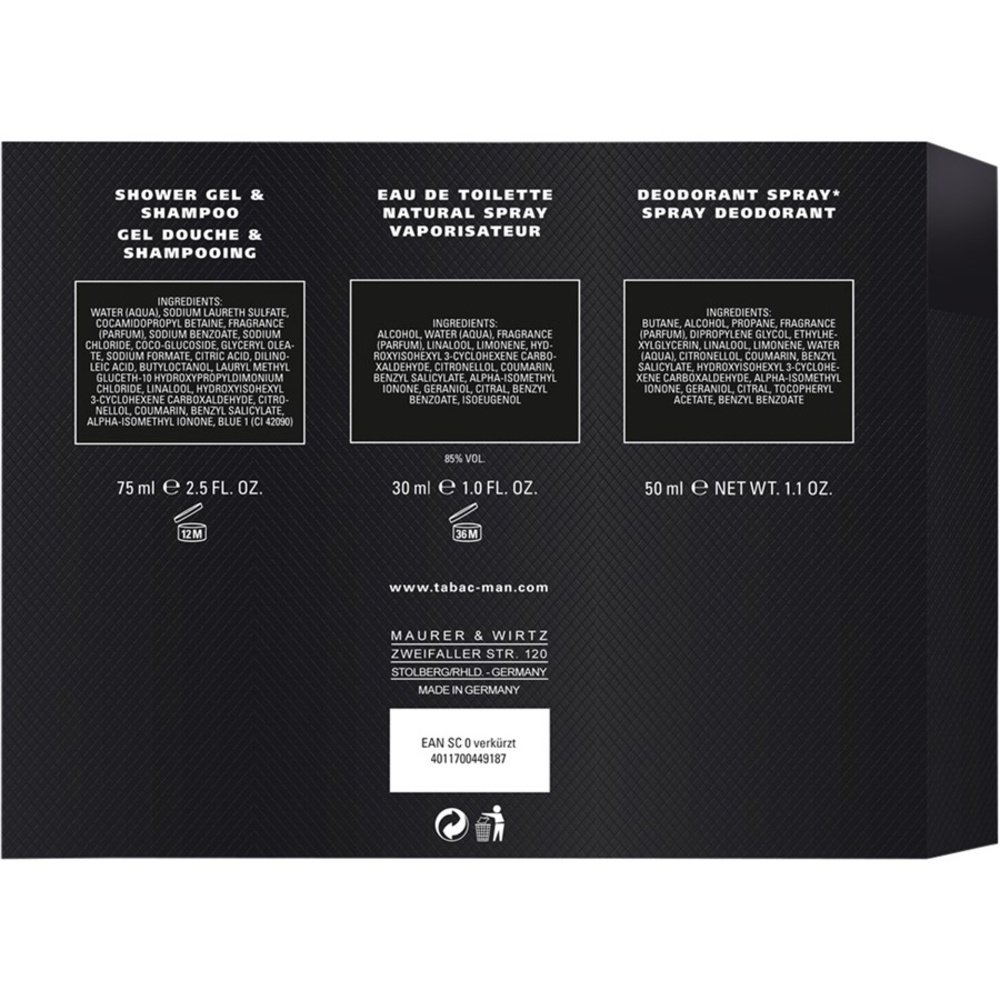 Tabac Original Tabac Man Trio Set Kit de senteurs