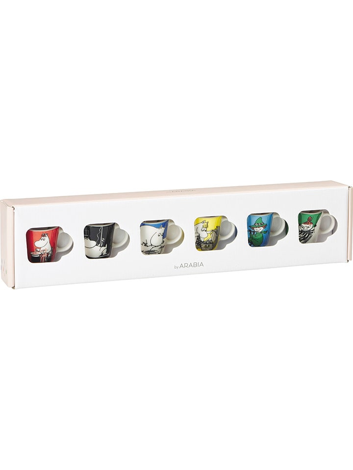 Moomin 6er-Set: Tassen in Bunt - 12 ml günstig kaufen onesize