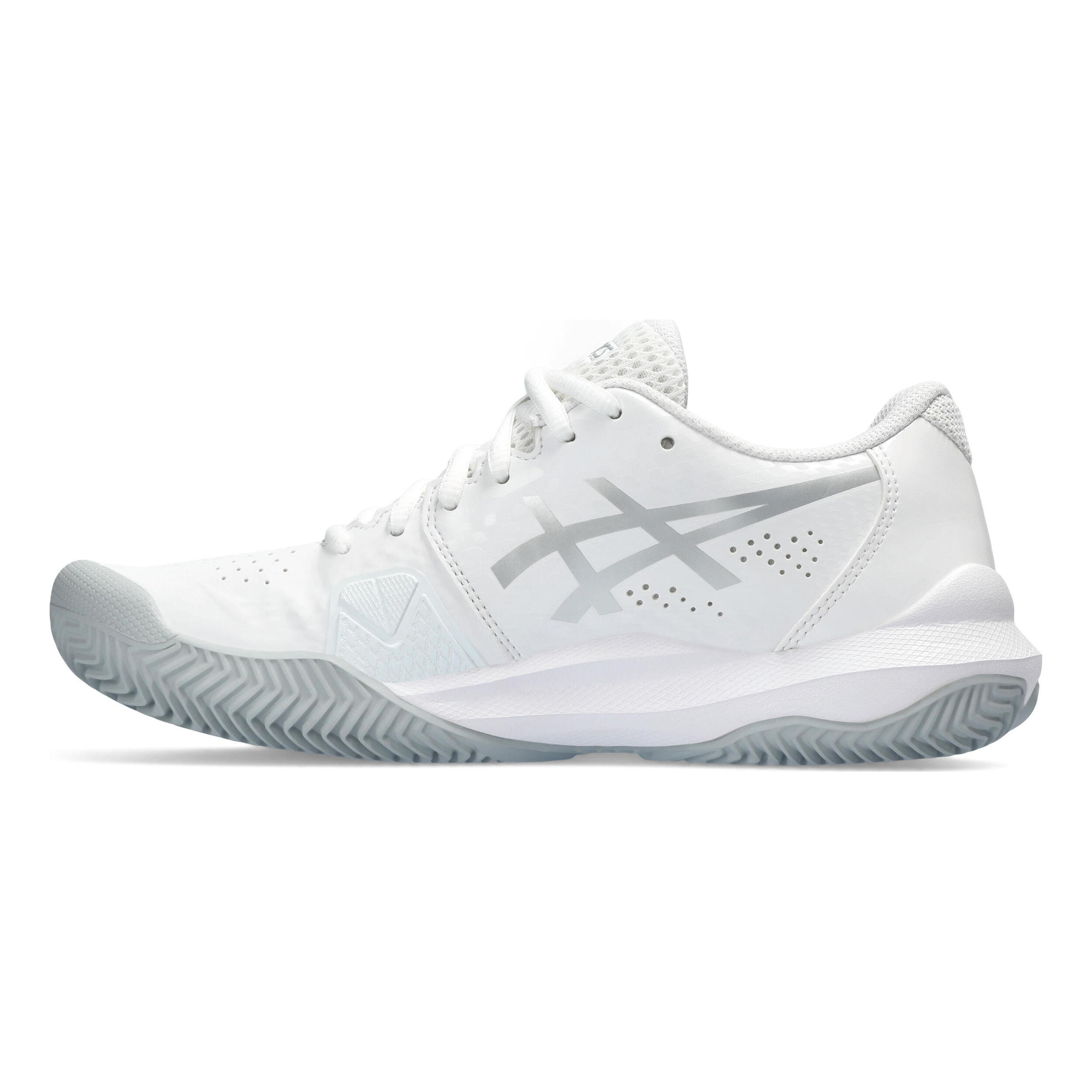Gel-Challenger 14 Sandplatzschuh Damen - Weiß, Silber