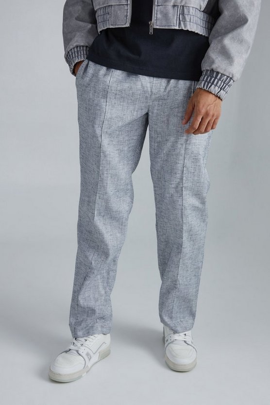 Gerade Hose mit elastischem Bund
