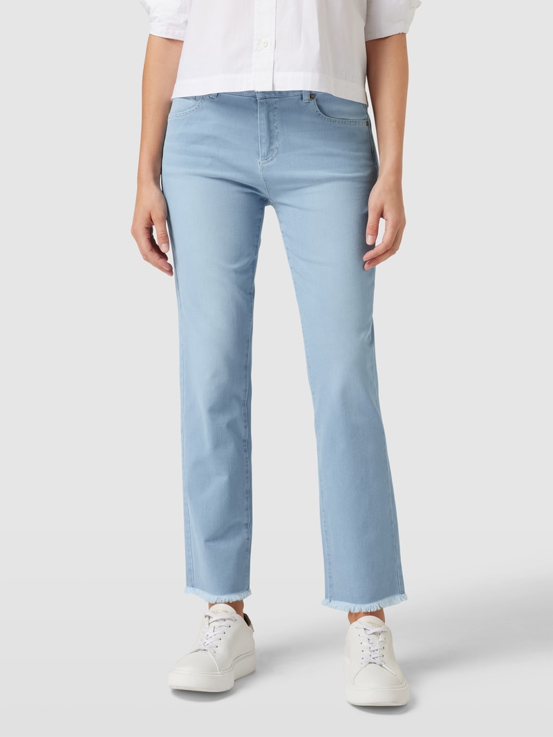 Cropped Jeans im 5-Pocket-Design Modell 'CLAIRE' in hellblau