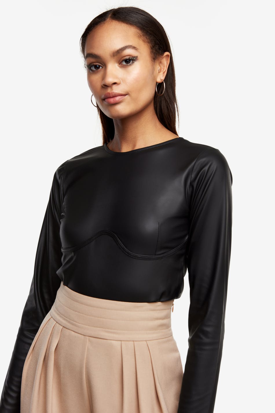 Belinda PU top