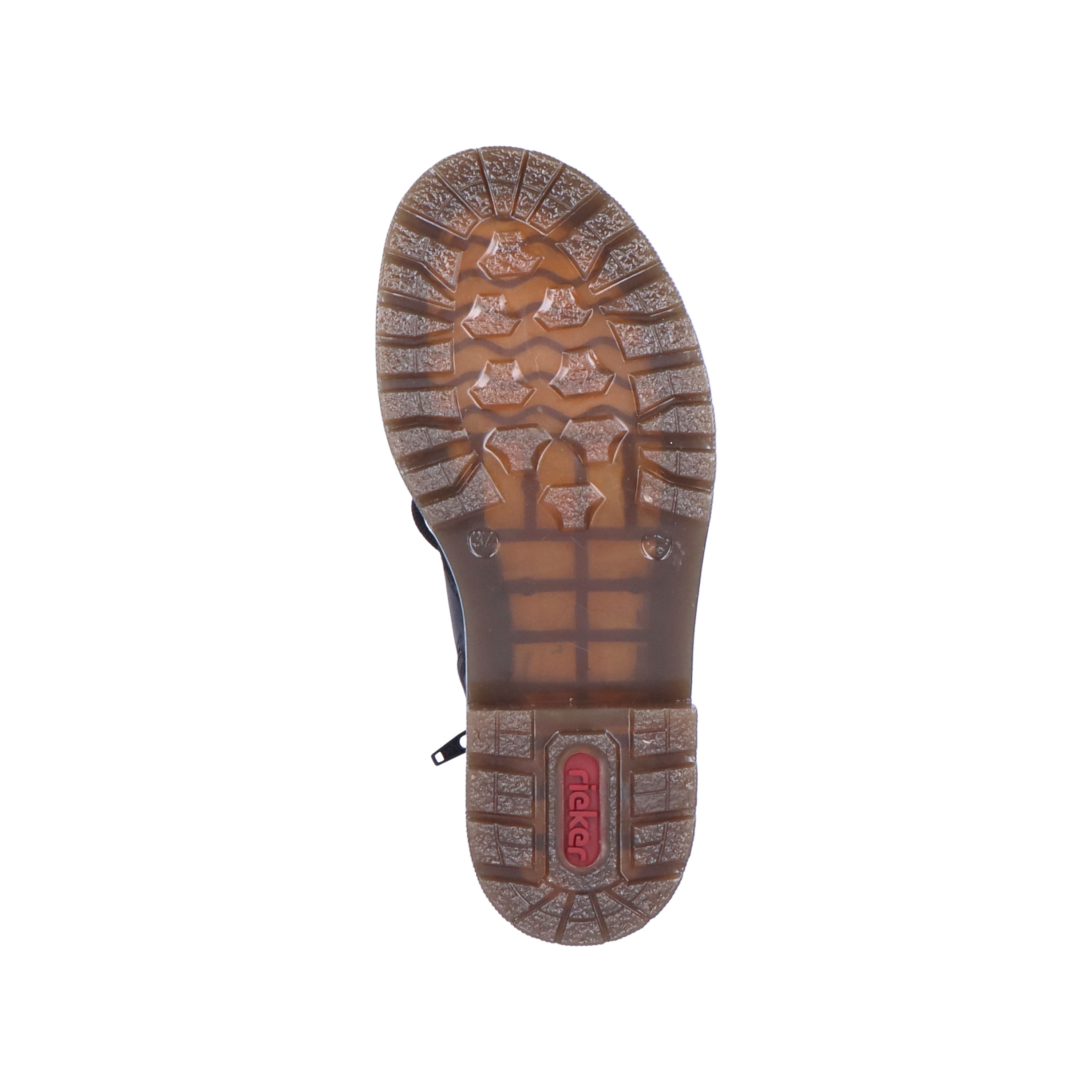 Rieker Damen Schnürstiefel tiefschwarz